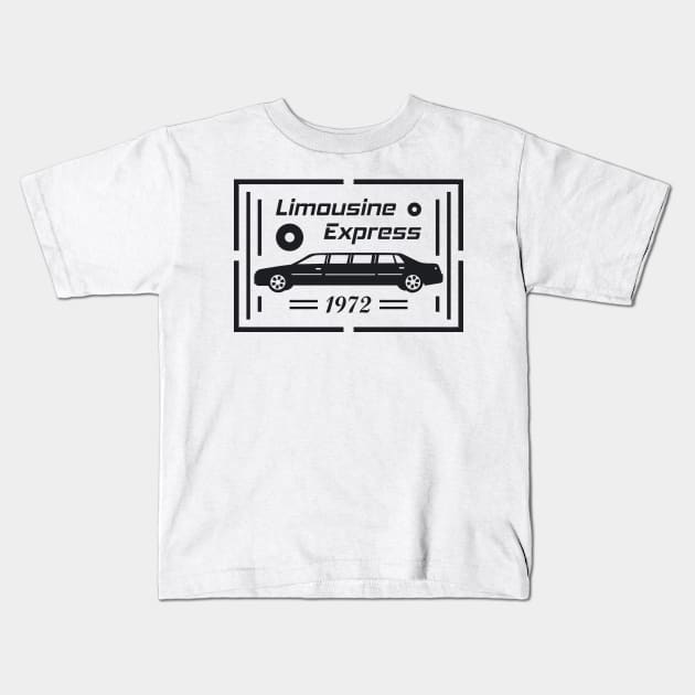 Limousine Express Kids T-Shirt by PEARSTOCK